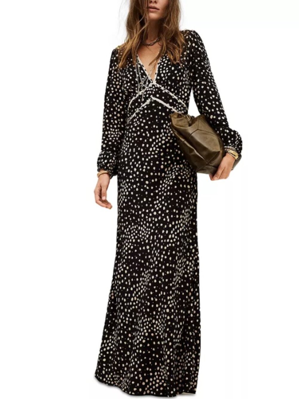 Ba&sh Black Derby Maxi Dress, NWT, L